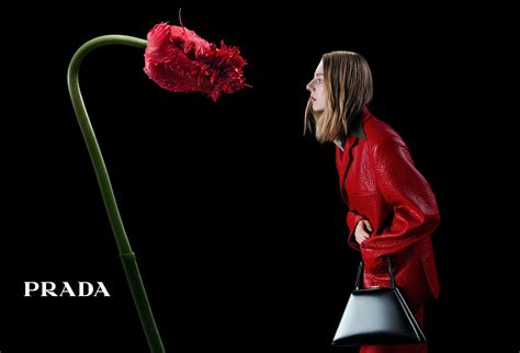 Prada F/W 2023 campaign: “In conversation with a flower”